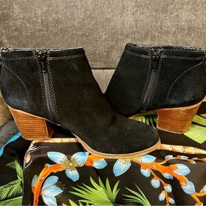 Sole Society Women’s Leather Suede Black Ankle Western Indie Casual Boots Size 8